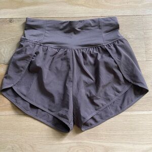 brown athletic shorts